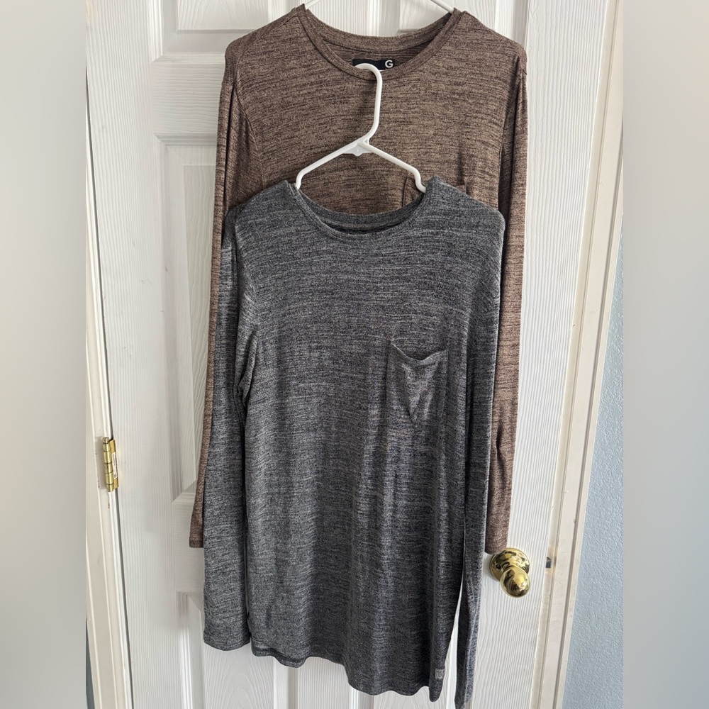 G by Guess Men’s Long Sleeve Knit Shirts Size Medium